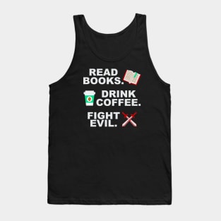 Read Drink Fight Tank Top